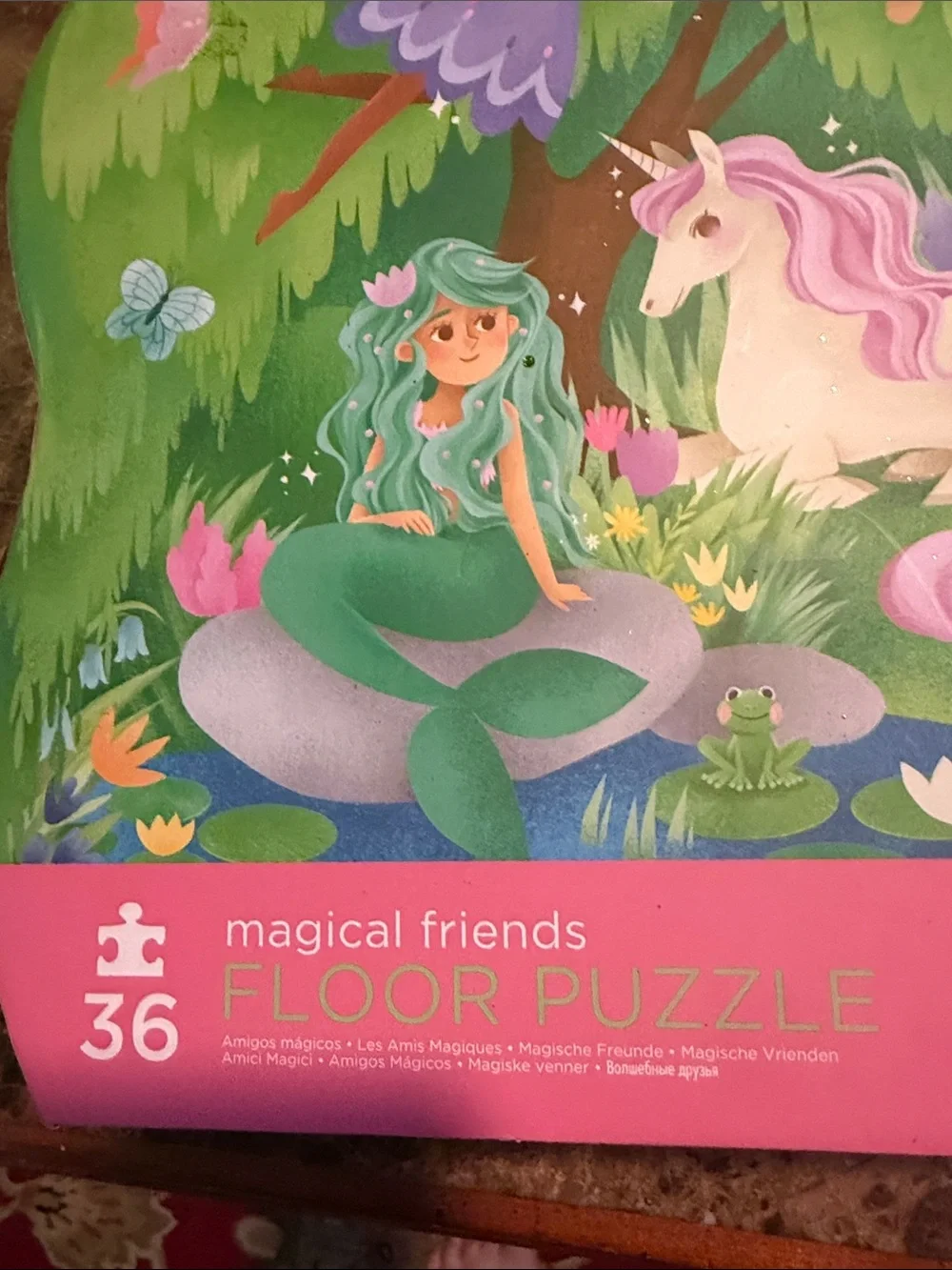 Crocodile Creek Magical Friends 36-Piece Floor Puzzle -new in box sealed